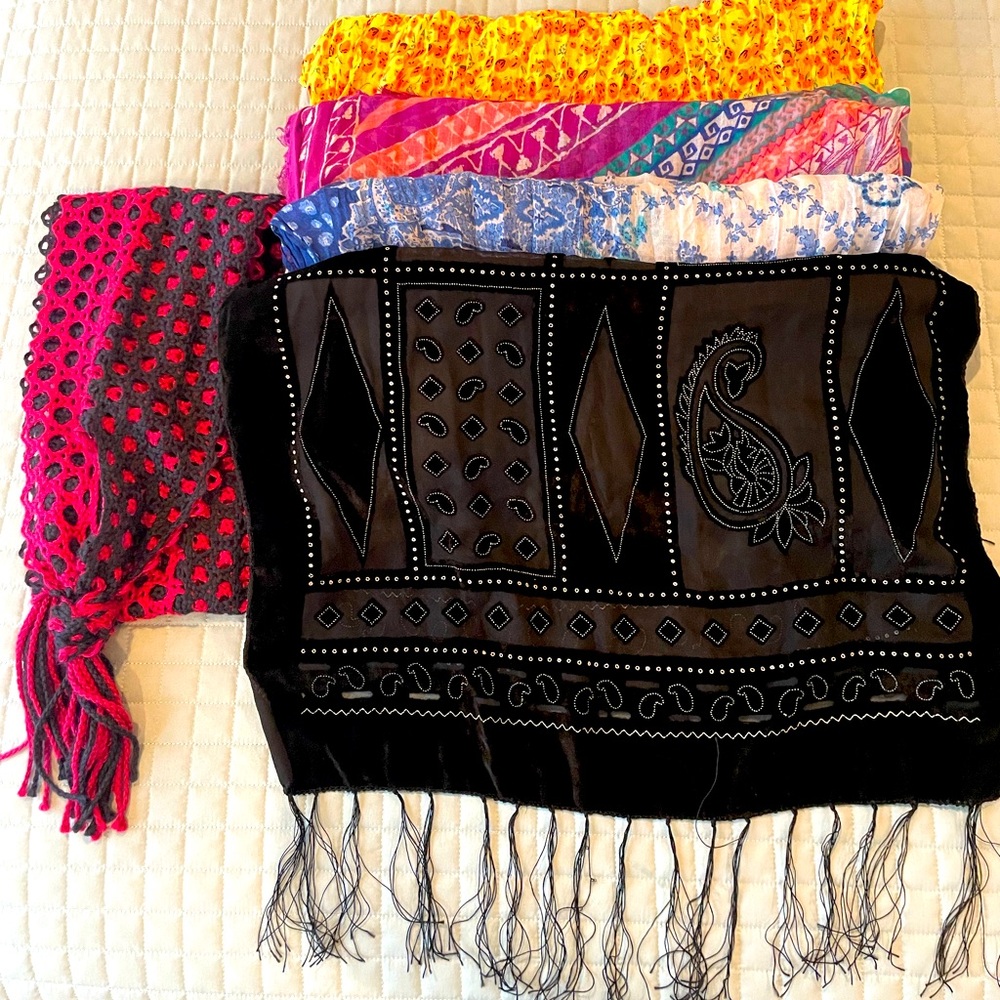 5  scarves